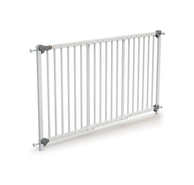 Barrières de sécurité 73-152 cm Blanc et gris