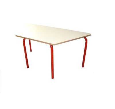 Table Lydie trapèze 120 x 60 x 60 cm T1 Rouge